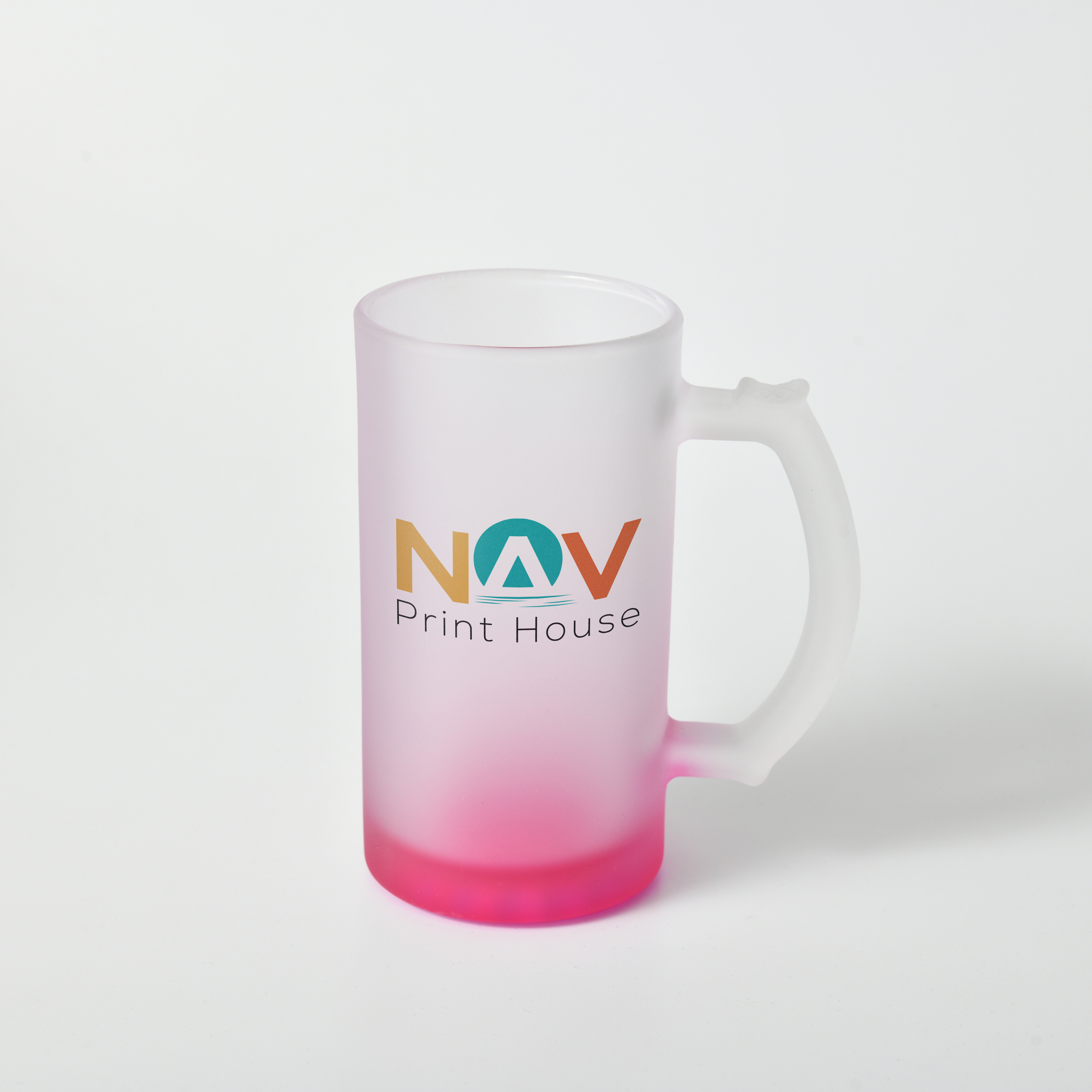 Матовая стеклянная пивная кружка – 500 мл