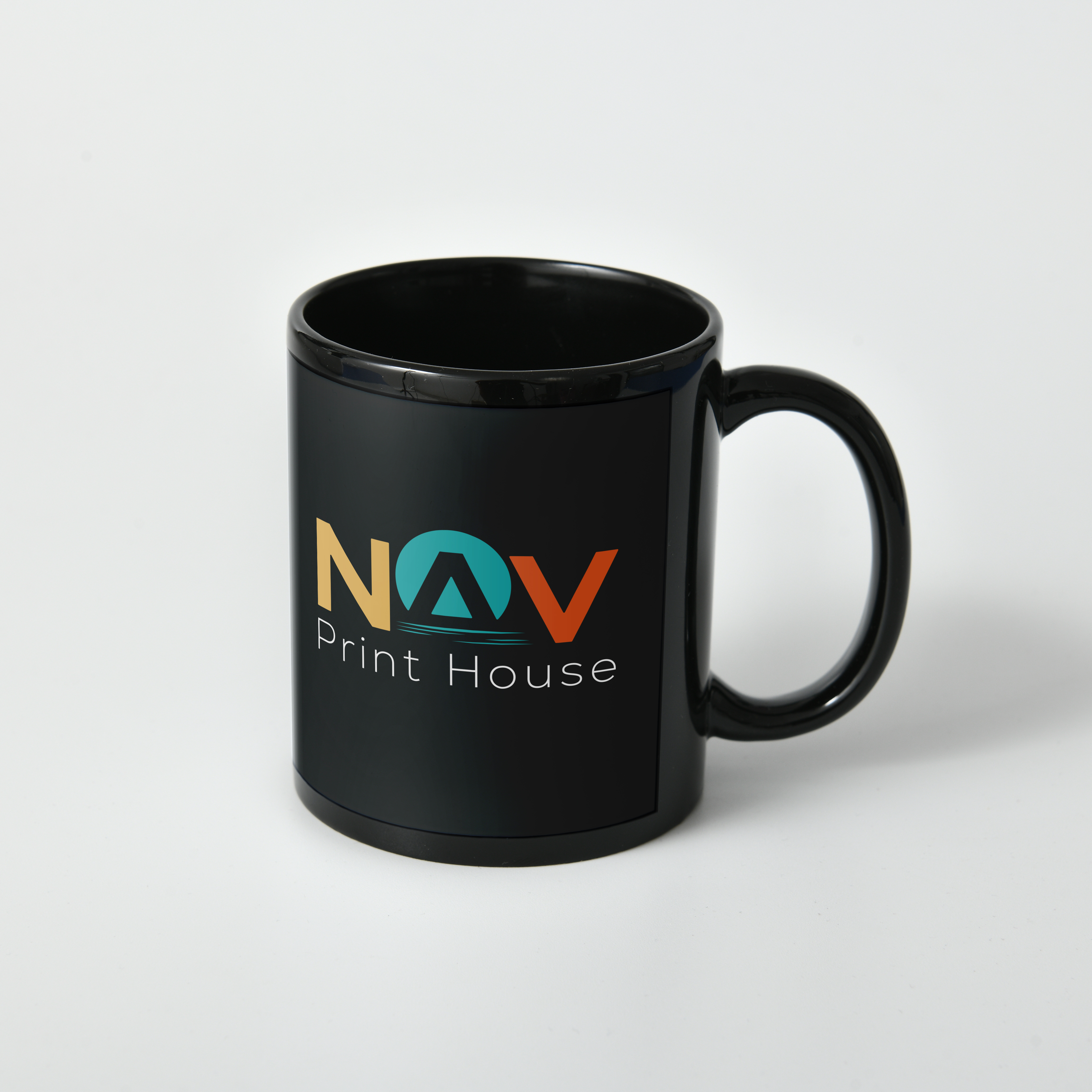 Керамическая кружка с белой зоной для печати – 330 мл